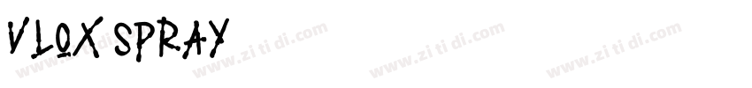 Vlox Spray 手绘字体字体转换